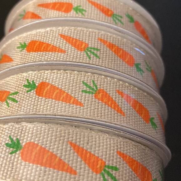 🆕 🥕 Carrot Easter Ribbon - 4 Pack - Crafts - Picture 2 of 5
